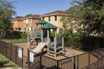 Fenced playground 
